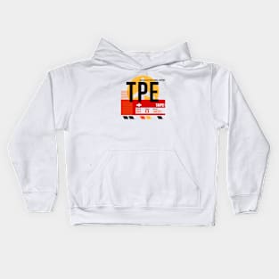 Taipei (TPE) Airport // Sunset Baggage Tag Kids Hoodie